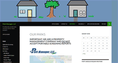 Desktop Screenshot of parkmanagerllc.net